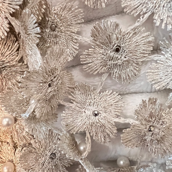 # A136  Why Dress  Ivory Plus size  Pearl-Embellished  Sheer Duster  NWT 2X - Picture 4 of 5